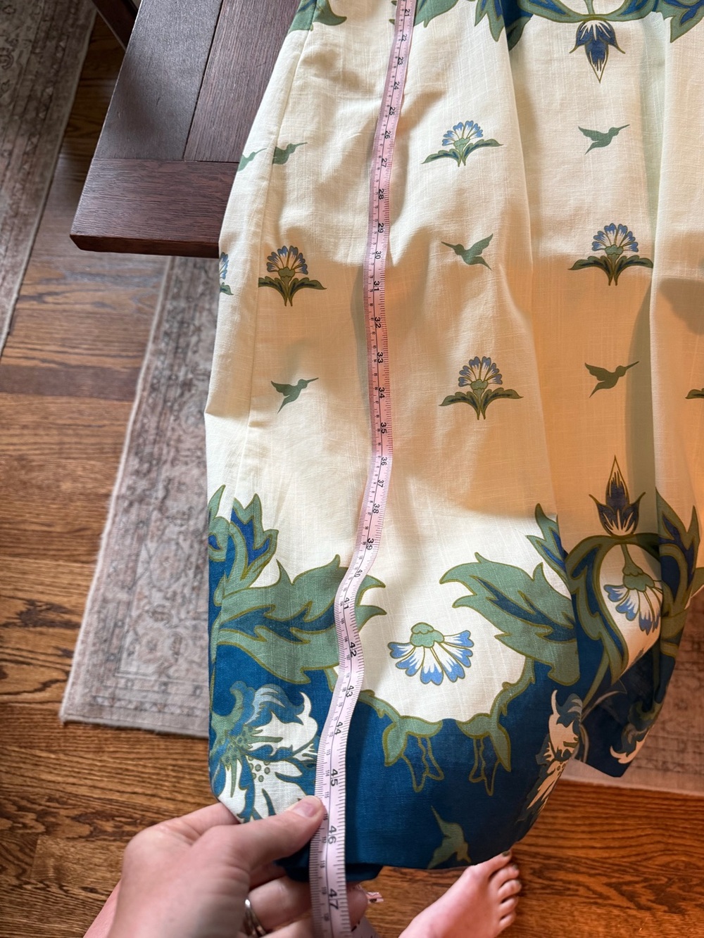 Mestiza NY Faye Floral Print Boat Neck Puff Sleeve Midi Dress $395 - Picture 13 of 13